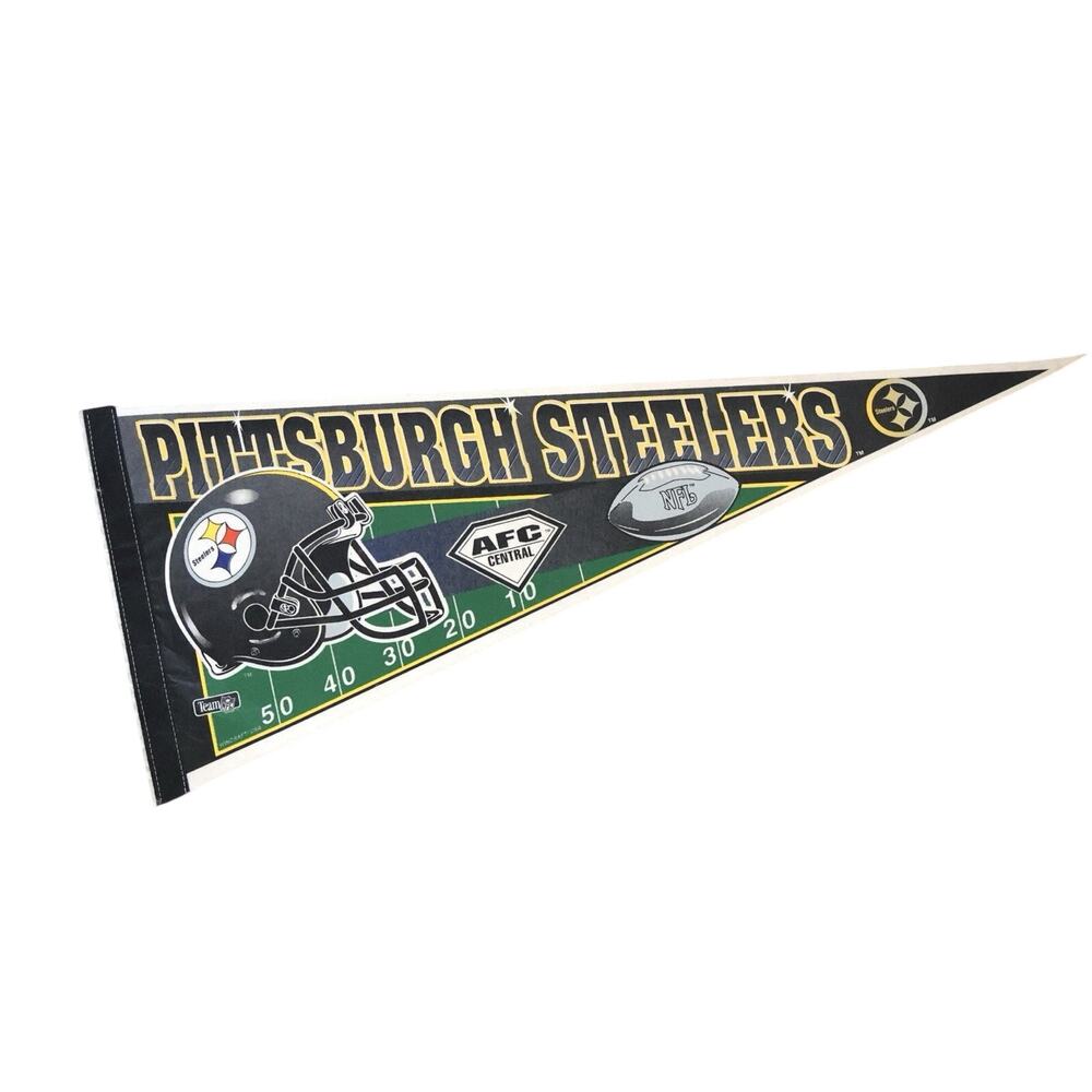 Vintage Wincraft Team NFL Pittsburgh Steelers Felt Pennant Sports Football